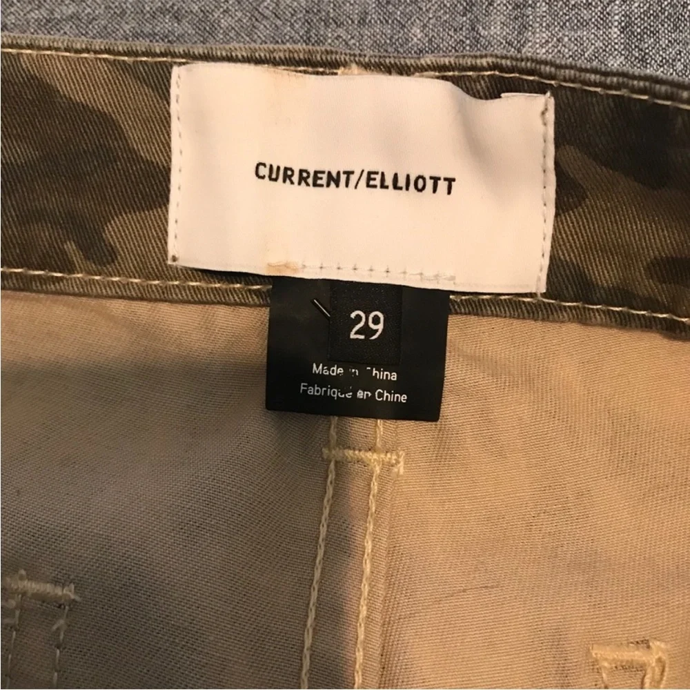 CURRENT/ELLIOT Camo Leopard Cropped Ankle Pants - Picture 6 of 14